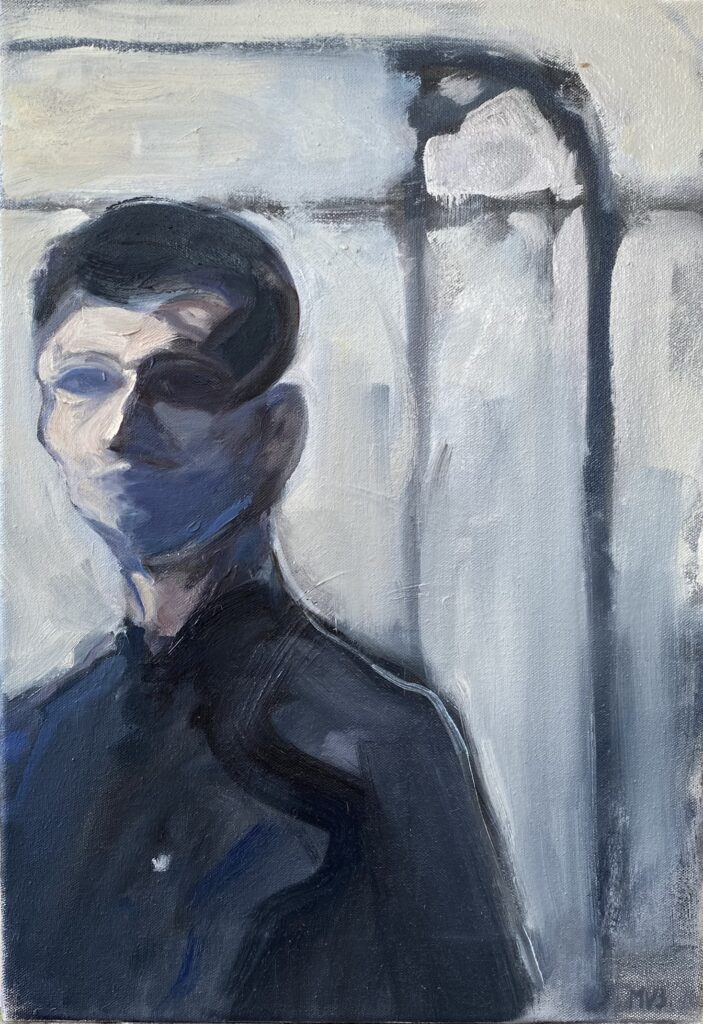 Face, oil on canvas, 34 x 49 cm